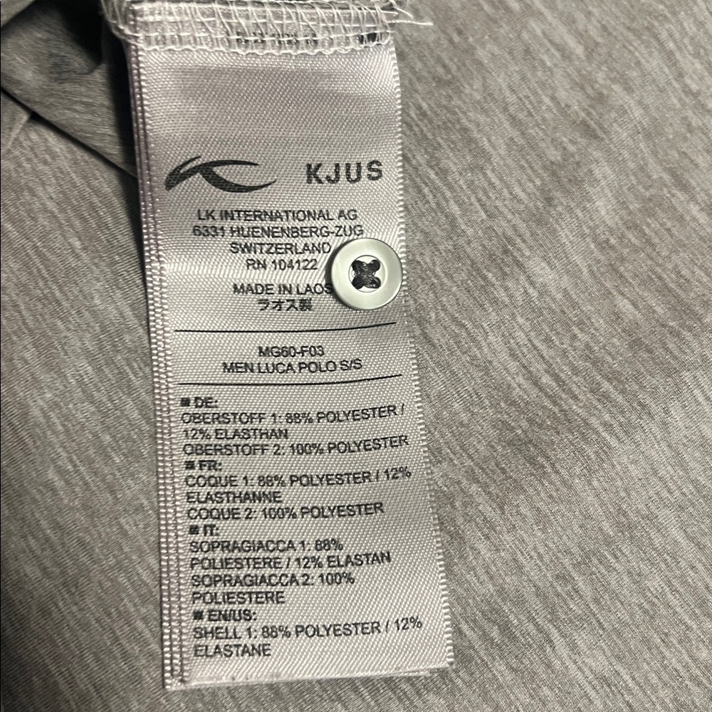Kjus Polo Shirt Mens XL Gray - Picture 7 of 7